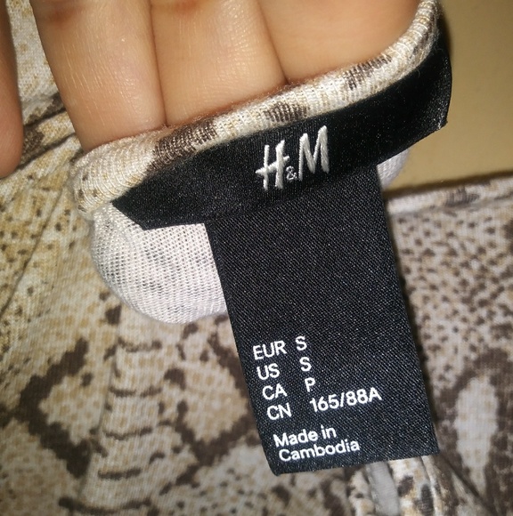 H&M Snake print sleeveless dress - Picture 4 of 5